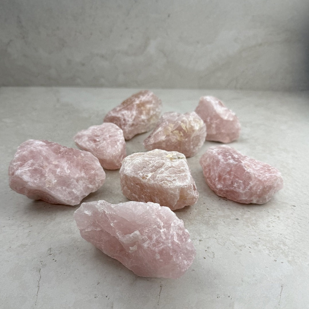 Rose Quartz Crystal Rough | Small, alternate angle — Eternal Spirit