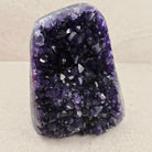 Base cut amethyst crystal 18cm, deep purple crystal cavity, front view — Eternal Spirit