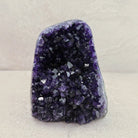 Base cut amethyst crystal 18cm, deep purple crystal cavity, close front view — Eternal Spirit