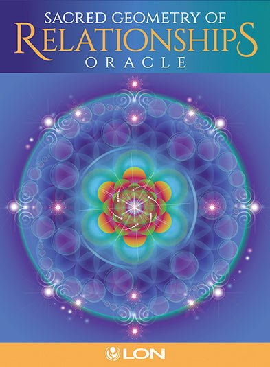 Sacred Geometry of Relationships Oracle box with blue mandala circle — Eternal Spirit