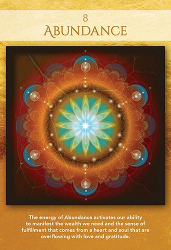 Sacred Geometry of Relationships Oracle card displaying the deck's hand-painted illustrations — Eternal Spirit