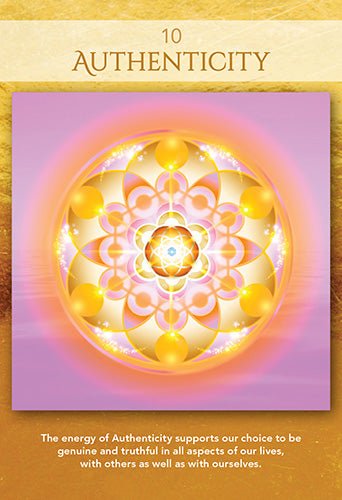 Sacred Geometry of Relationships Oracle card highlighting the deck's symbolic art — Eternal Spirit