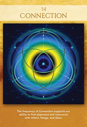 Sacred Geometry of Relationships Oracle card unveiling the deck's spiritual symbolism — Eternal Spirit