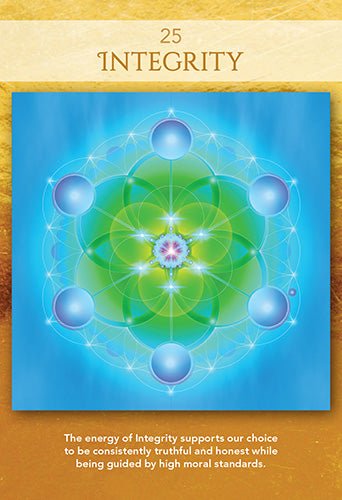 Sacred Geometry of Relationships Oracle card illuminating the deck's rich colour palette — Eternal Spirit