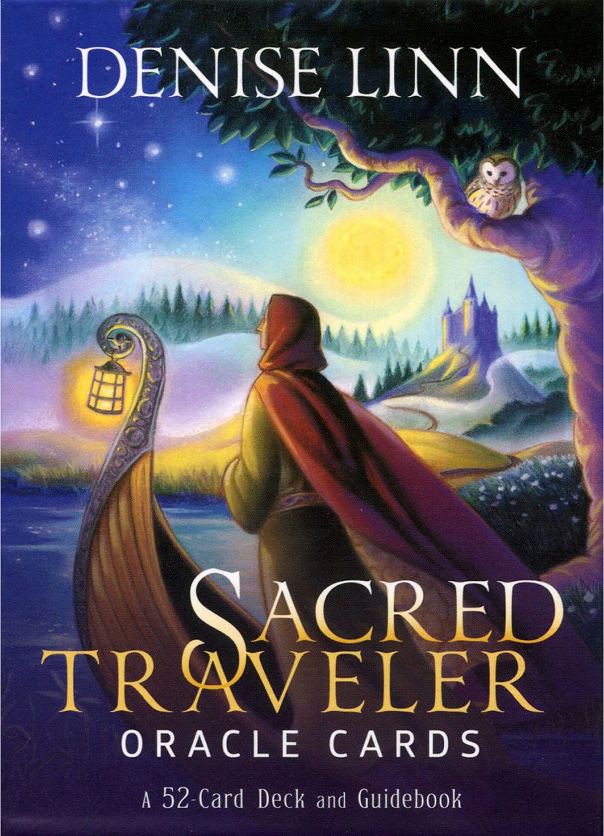 Sacred Traveler Oracle Cards box with mountain sunrise by Denise Linn — Eternal Spirit