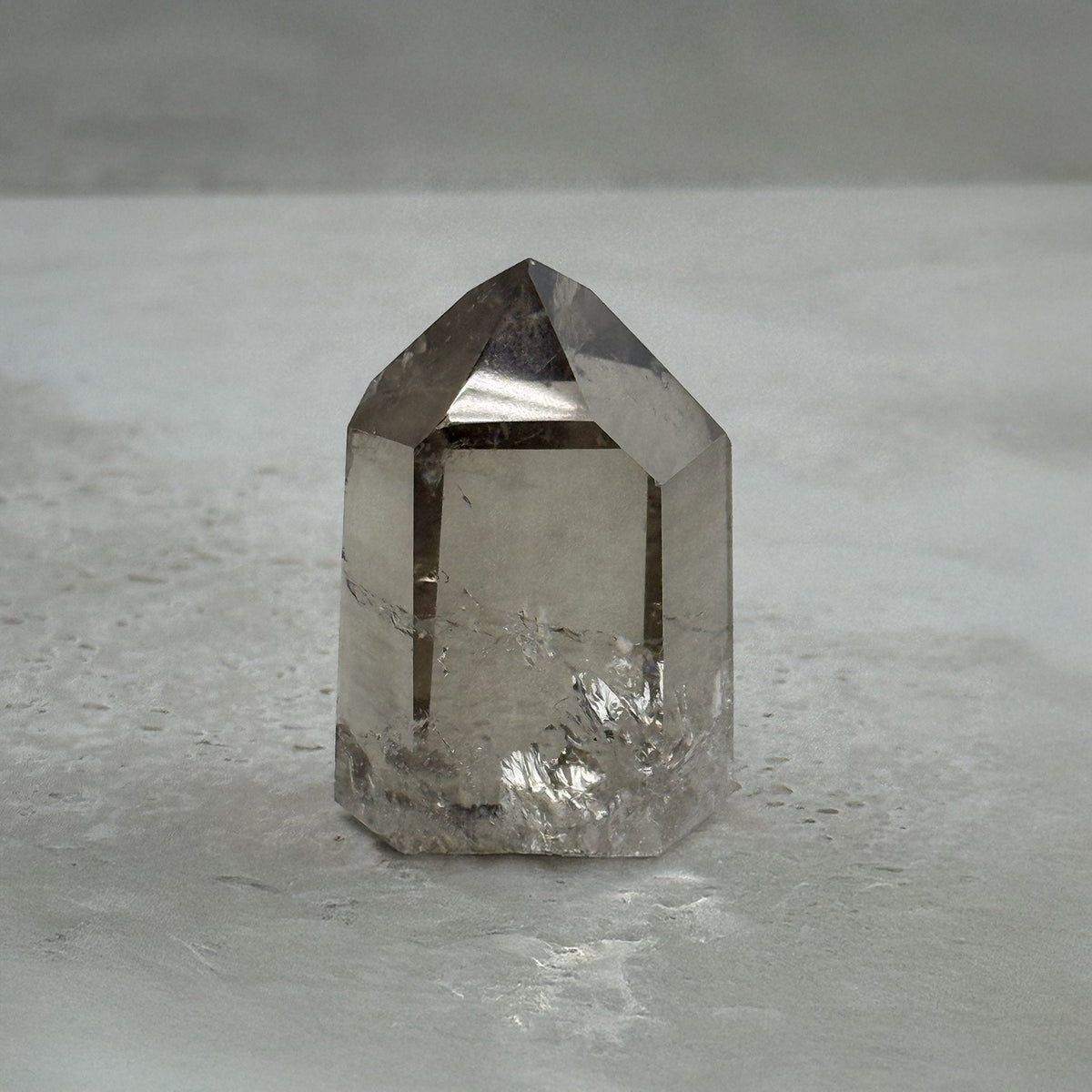 Smoky Quartz Crystal Generator, 6 x 4 x 3cm, alternate angle — Eternal Spirit