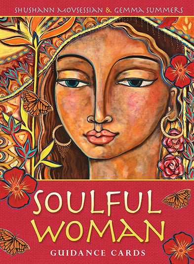 Soulful Woman Oracle box with goddess portrait and flowing hair — Eternal Spirit