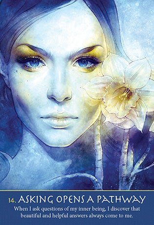Soulful Woman Oracle card reflecting the deck's transcendent artwork — Eternal Spirit
