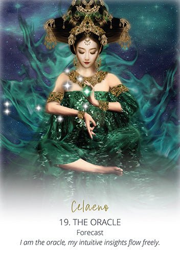 Star Temple Oracle card showing the deck's detailed artistic vision — Eternal Spirit