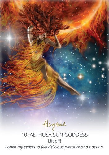 Star Temple Oracle card presenting the deck's visionary illustrations — Eternal Spirit