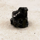 Stout elite shungite rough crystal 4.5cm, chunky upright piece with glossy faces, front view — Eternal Spirit