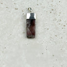 Super Seven Polished Rectangle Sterling Silver Pendant, alternate angle — Eternal Spirit
