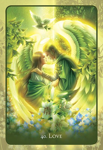 TeenAngel Oracle card displaying the deck's hand-painted illustrations — Eternal Spirit
