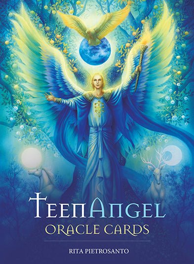 TeenAngel Oracle Cards box with winged dragonfly angel by Rita Pietrosanto — Eternal Spirit