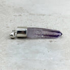 Vera Cruz Amethyst Natural Point Sterling Silver Pendant, alternate angle — Eternal Spirit