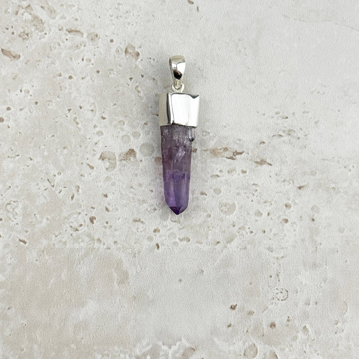 Vera Cruz Amethyst Natural Point Sterling Silver Pendant — Eternal Spirit