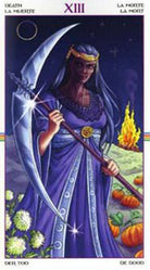 Wheel of the Year Tarot card featuring the deck's enchanting card art — Eternal Spirit