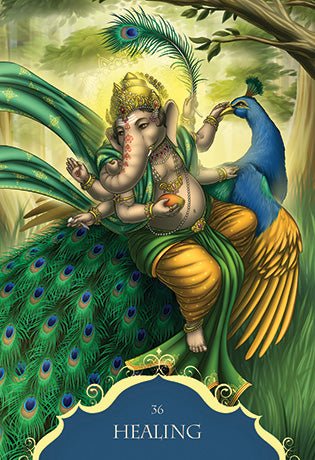 Whispers of Lord Ganesha Oracle card unveiling the deck's spiritual symbolism — Eternal Spirit