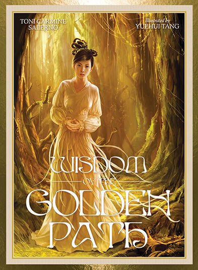Wisdom of the Golden Path Oracle box with cosmic gateway and tree — Eternal Spirit