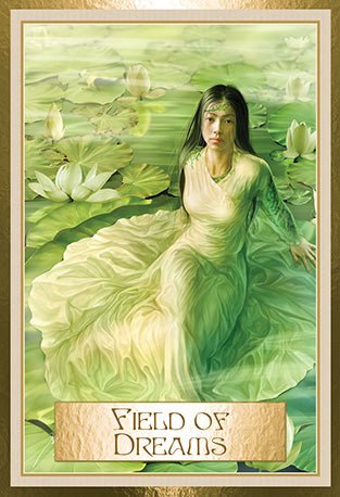 Wisdom of the Golden Path Oracle card exploring the deck's contemplative imagery — Eternal Spirit