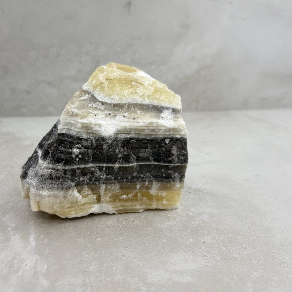 Zebra Calcite Crystal Chunk, 10.5 x 13 x 8cm, alternate angle — Eternal Spirit
